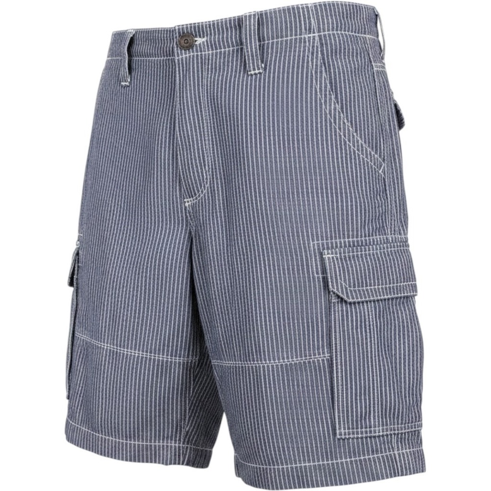 Boden Cargo Shorts Mens 36 Blue White Pinstripe Coastal Utility Gorpcore Preppy